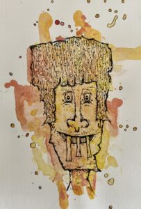 portrait personnage aux grandes dents