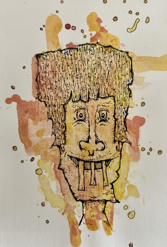 portrait personnage aux grandes dents